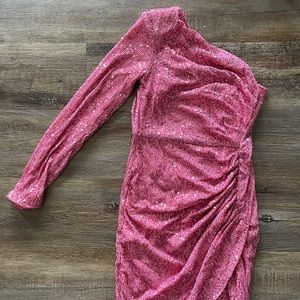 Brand NWT HOT pink sequin dress!